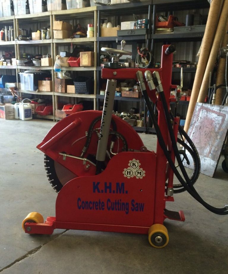 Push Cutter Machine 24″ Hydraulic Concrete Cutting Walk Behind Push Adjustable Saw - KHM ...