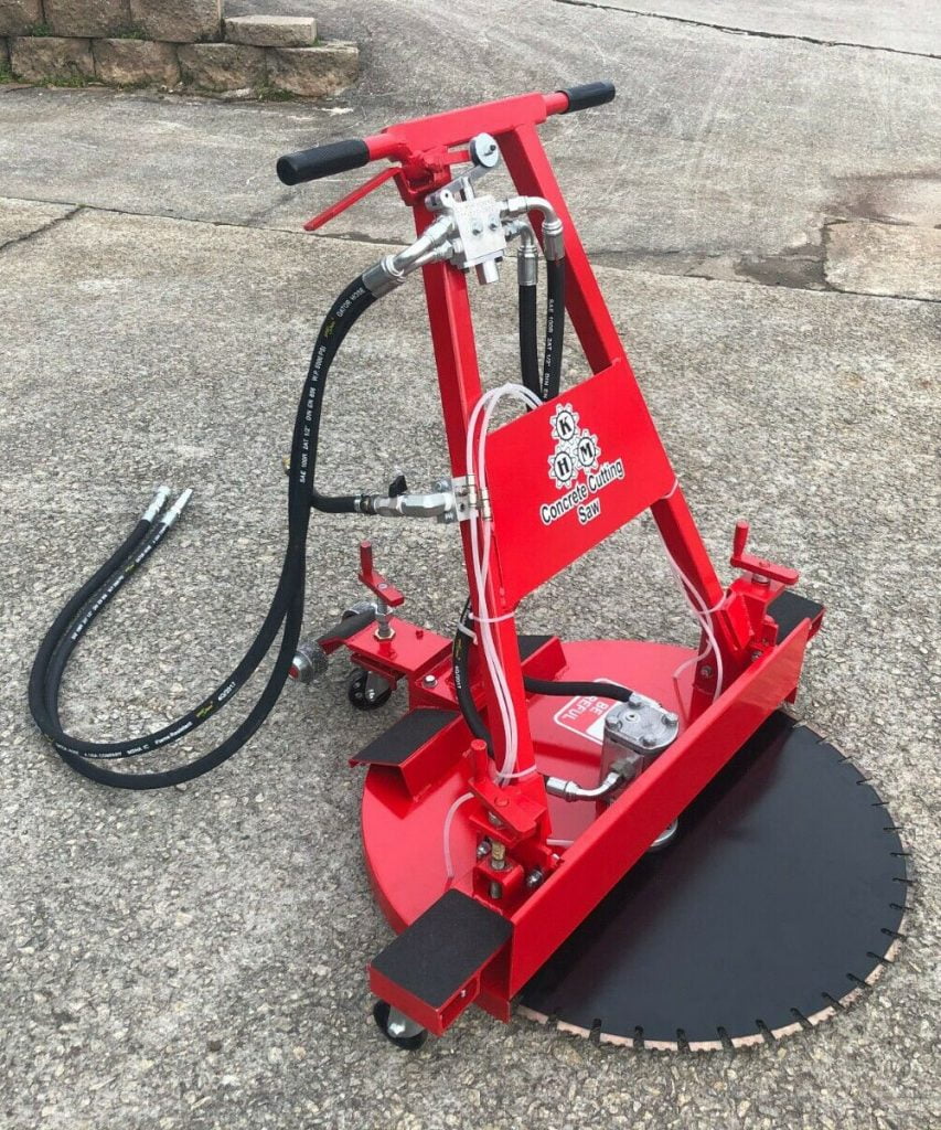 32″ Horizontal Hydraulic Concrete Cutting Flush Saw KHM Machine Shop