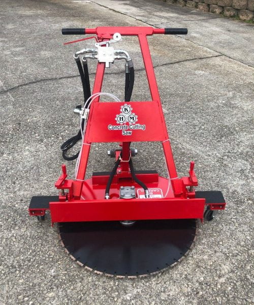 32″ Horizontal Hydraulic Concrete Cutting Flush Saw KHM Machine Shop